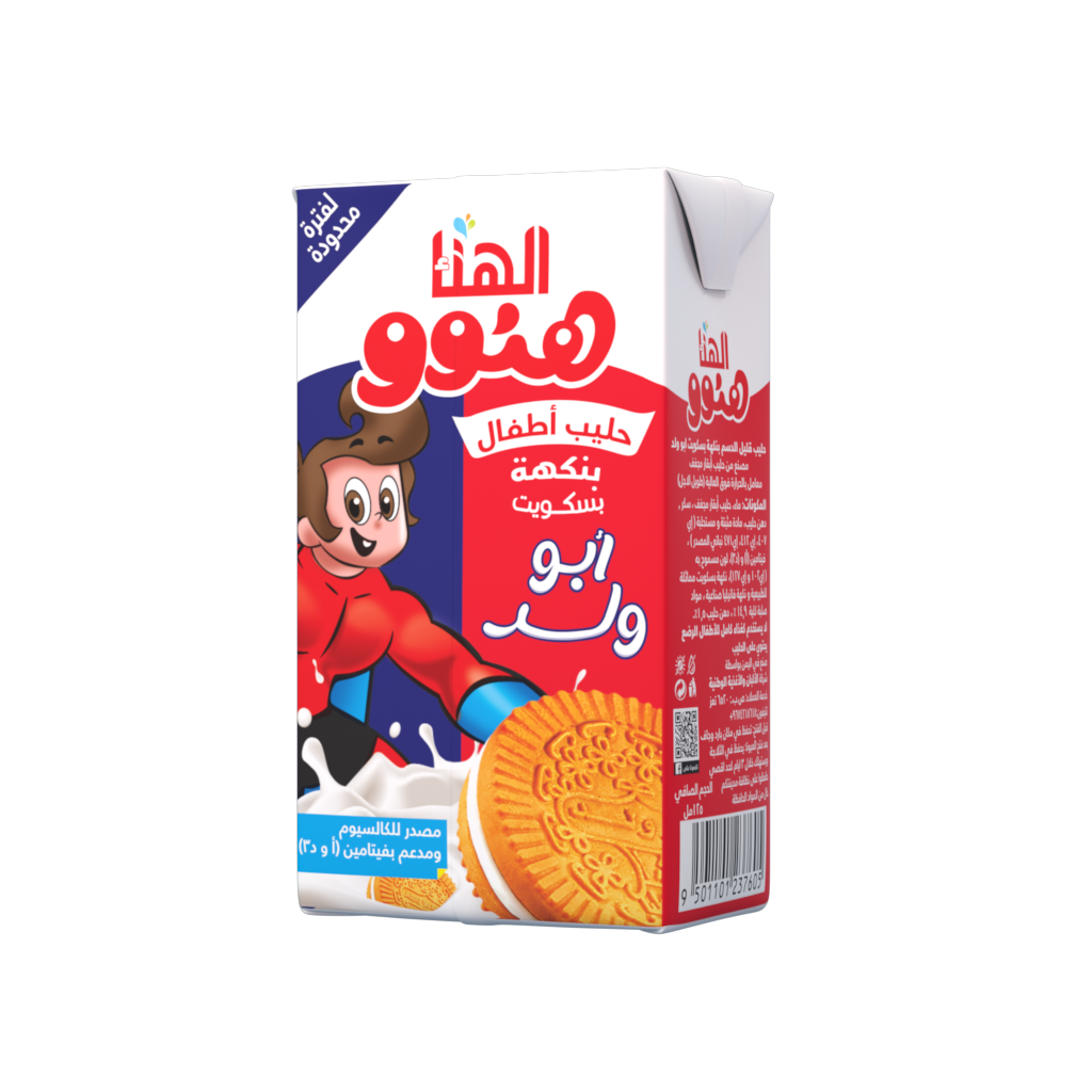 حليب هنوو بنكهة بسكويت أبوولد