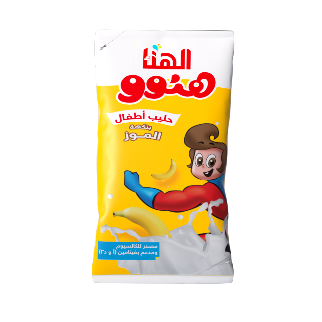 حليب هنوو بنكهة الموز