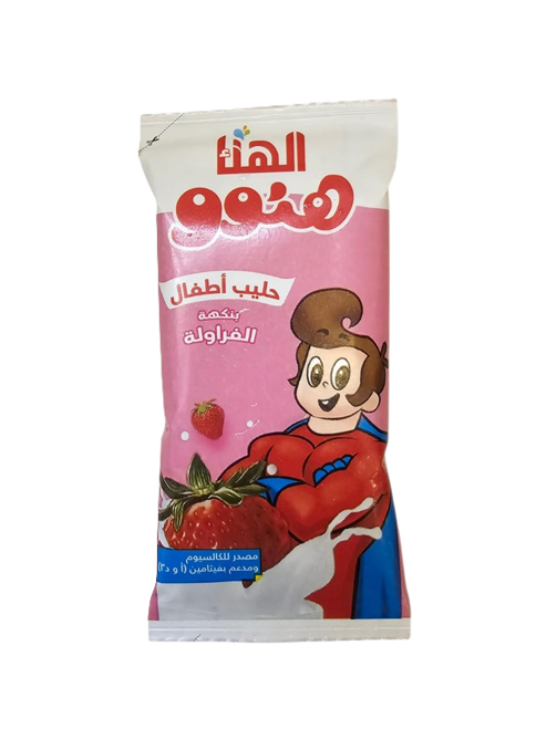 حليب هنوو بنكهة الفراولة