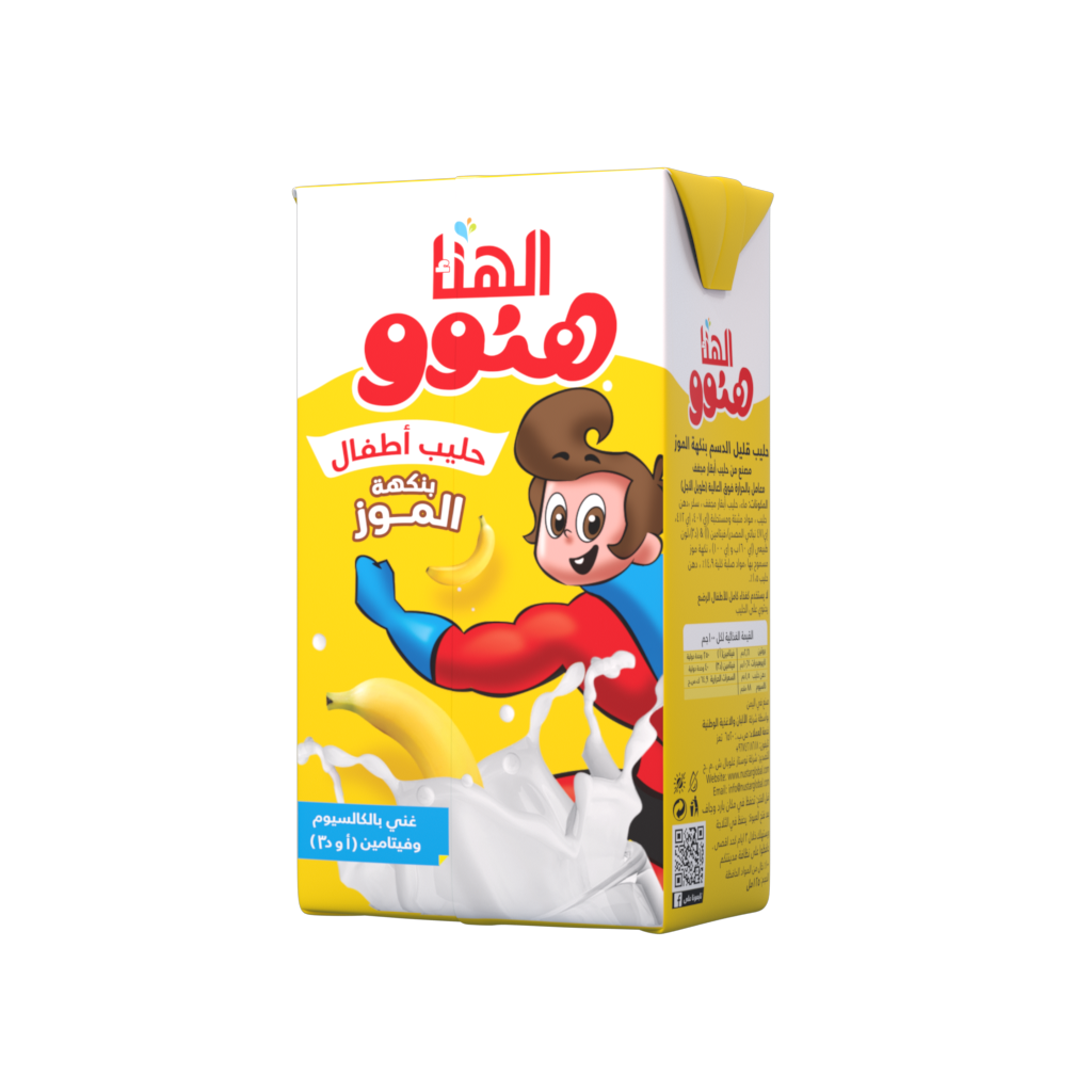 حليب هنوو بنكهة الموز